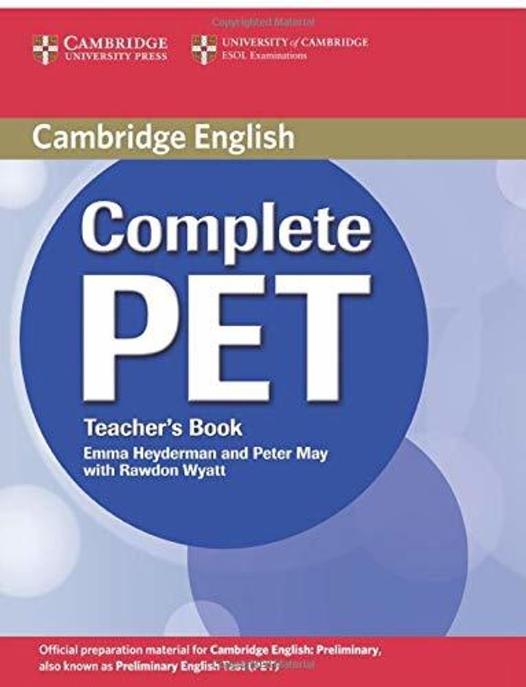 Complete PET Teacher&#39;s Book