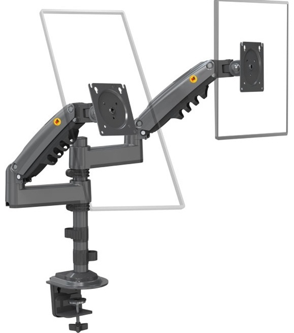 Крепление для монитора North Bayou H180 Dual черный