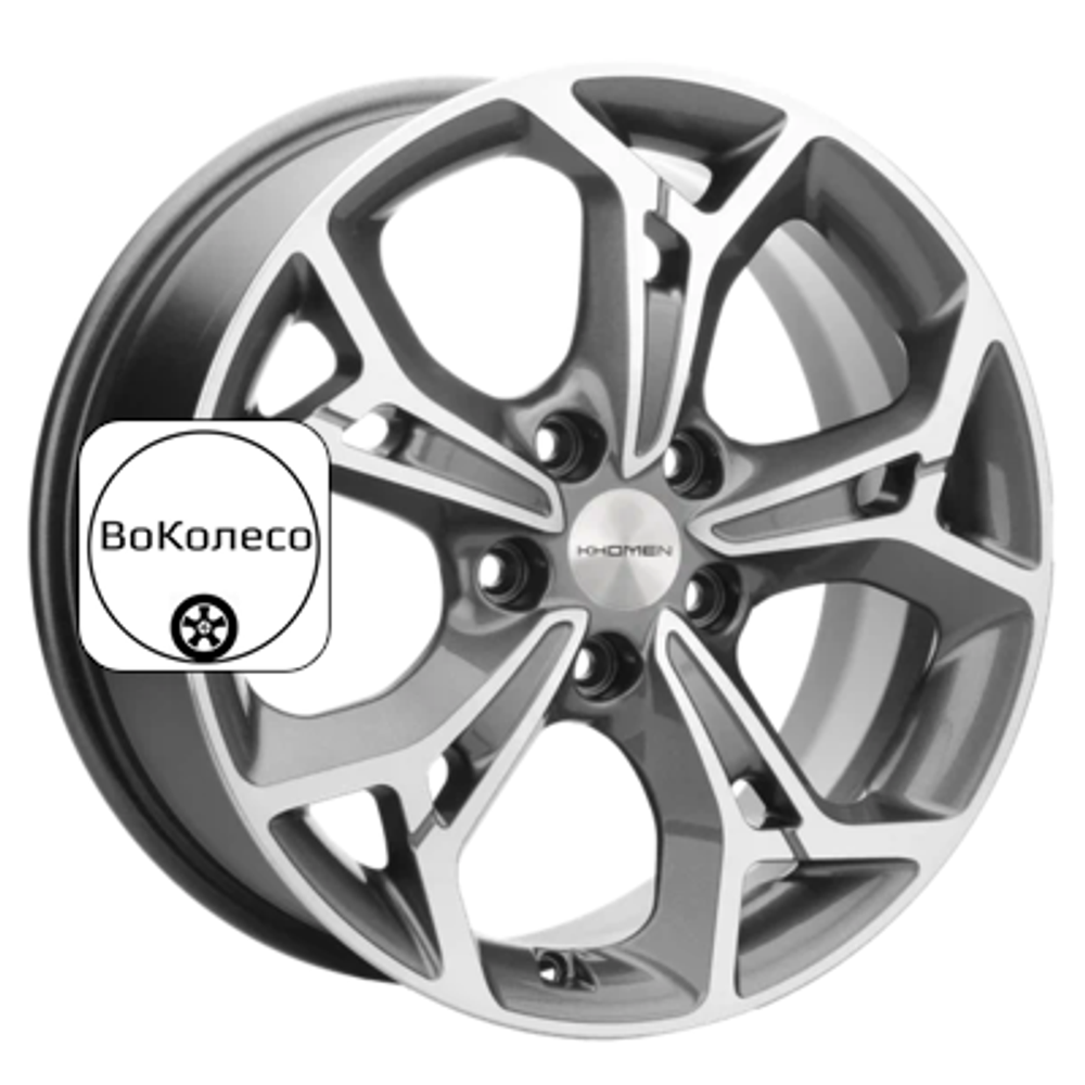 7x17/5x114,3 ET50 D67,1 KHW1702 (CX-5/Seltos/Optima) Gray-FP Khomen Wheels