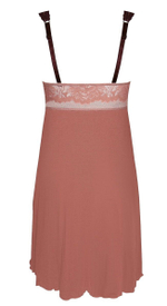 Сорочка Zoe из эластичного вискозного полотна (Размер: S) (Цвет: грязно-розовый)