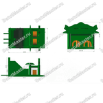 Коммерческий надувной батут "Мир сафари"