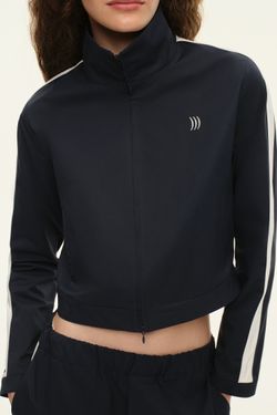 Куртка-бомбер (((Sporty&Chic))), темно-синяя