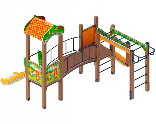 Детский игровой комплекс Полянка ДИК 1.16.06-01 Н 750