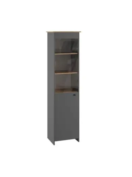 Шкаф-витрина стеклянный Графит 51х52х210 см