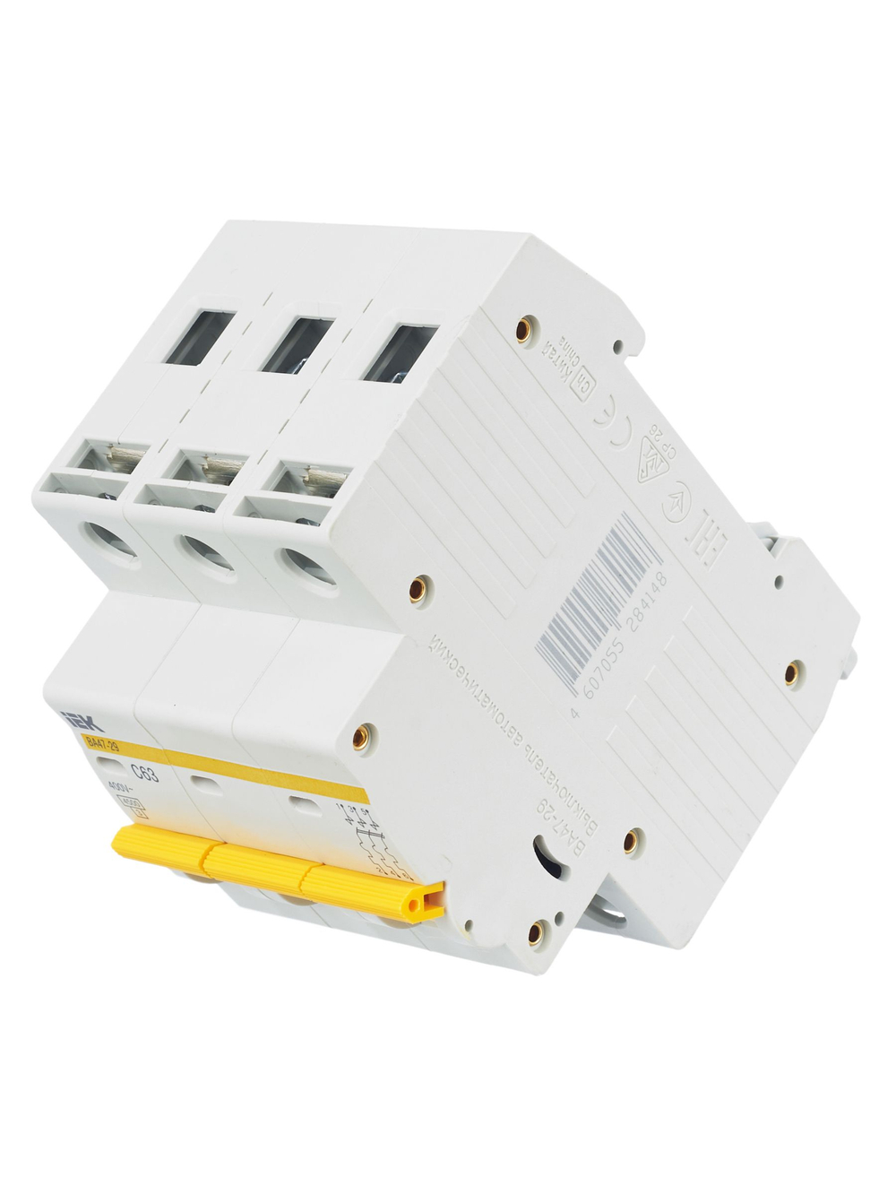 KARAT Автоматический выключатель ВА47-29 3P C 63А 4,5кА IEK