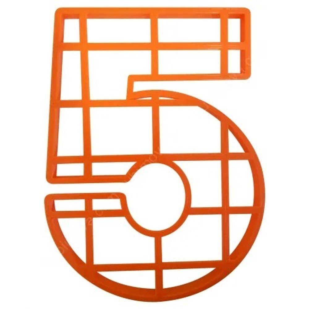 Форма для торта "Цифра 5", 25 см, 1 шт.