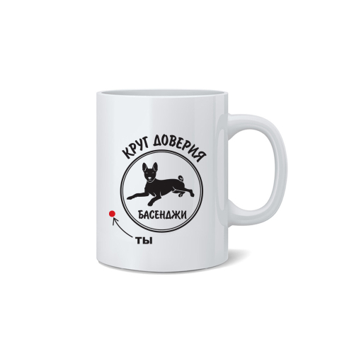 Кружка "Круг доверия - Басенджи"