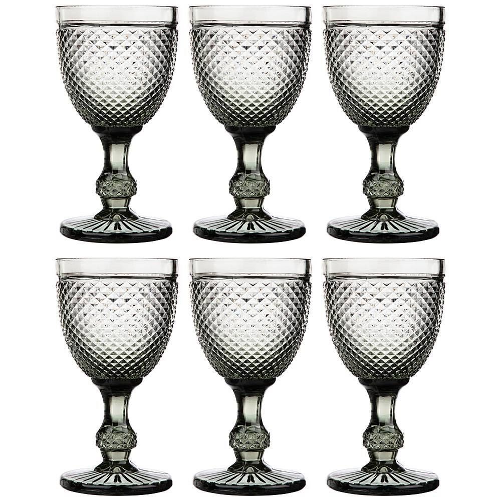 НАБОР БОКАЛОВ ДЛЯ ВИНА "ГРАНАТ" 6ШТ. СЕРИЯ "MUZA COLOR" 300МЛ. / В=17 СМ (КОР=4НАБ.)