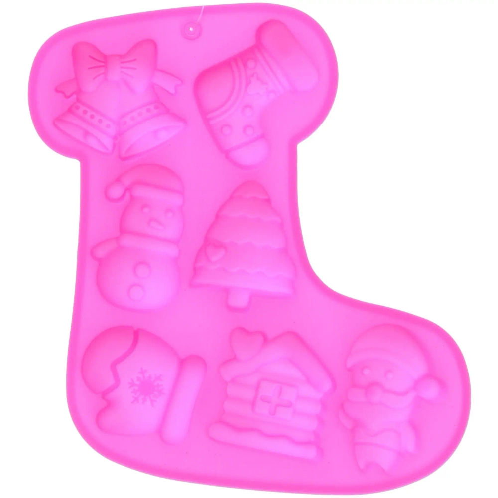 Форма силиконовая «Новогодний носочек» 21*17,6*2,3см