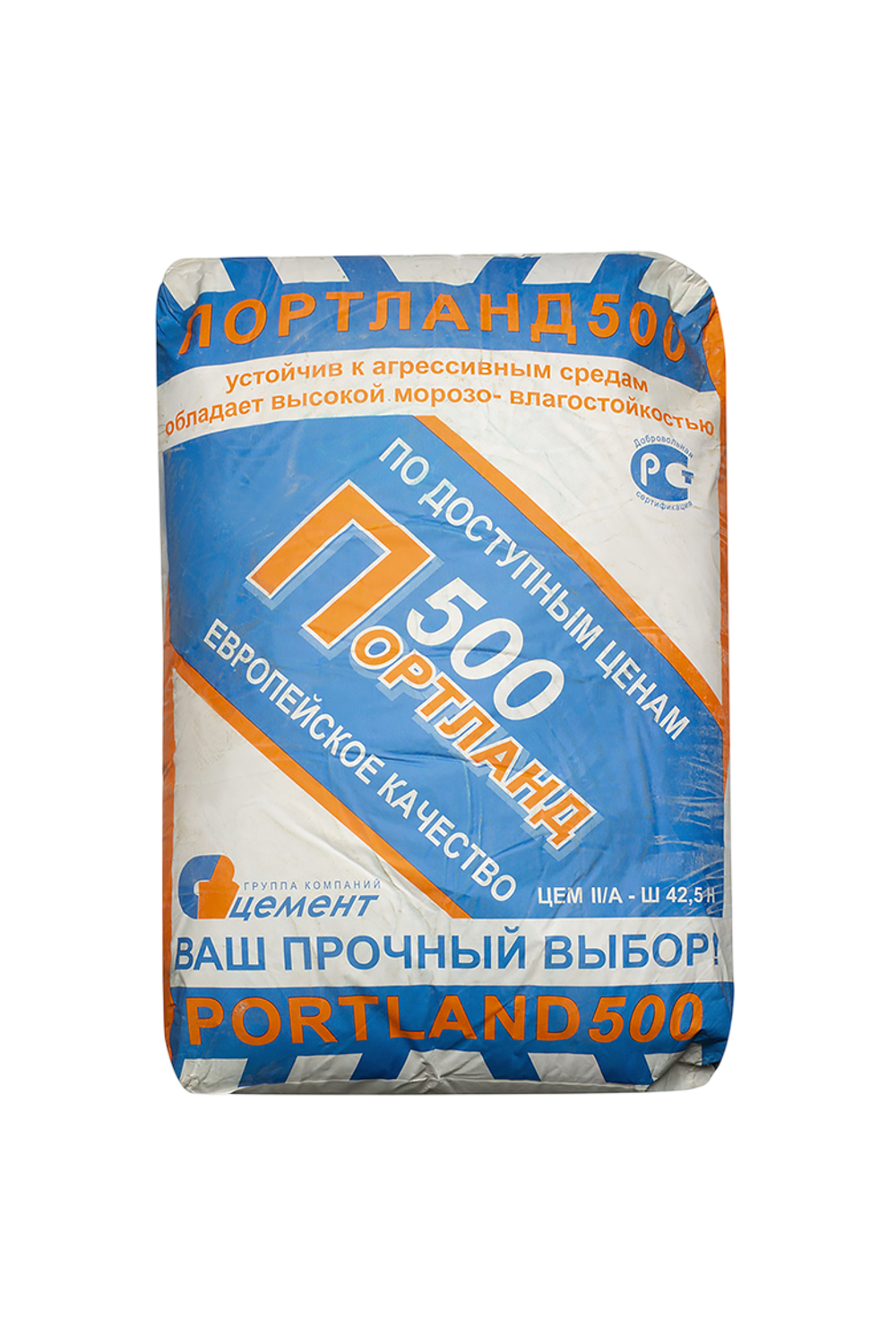 Цемент Портландцемент М500 ЦЕМ-I 42,5Н Д0 25кг (70шт/пал)