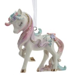 GAEM Фигурка декоративная подвесная "Лошадка", L7,5 W2 H8 см