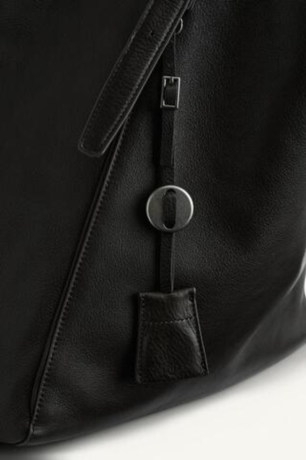 ZARA БОЛЬШАЯ КОЖАНАЯ СУМКА, КОРИЧНЕВЫЙ