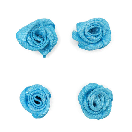 К-9082 Цветок пришивной 1,1см, цв.голубой