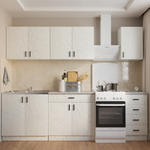 шкаф навесной кухонный 60 белый мрамор