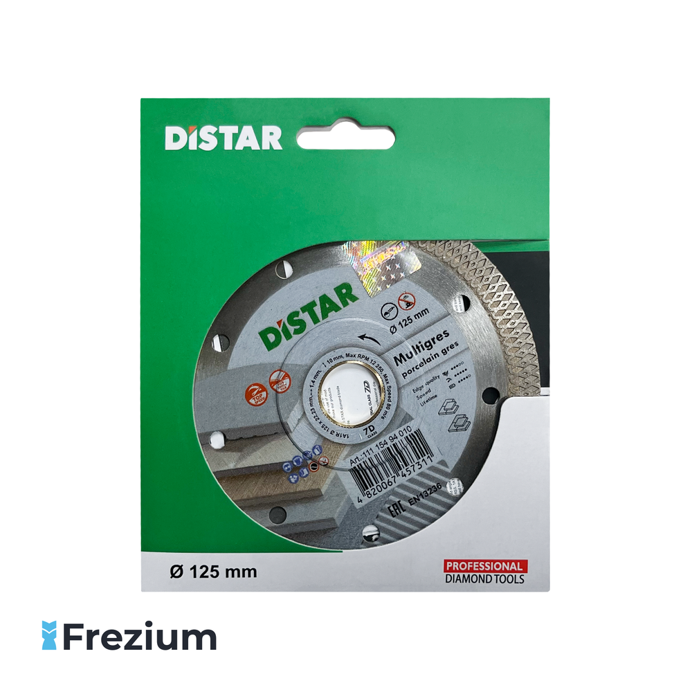 Диск алмазный сплошной по керамике &quot;DiStar&quot; Multigres (125x22,23x1,6)