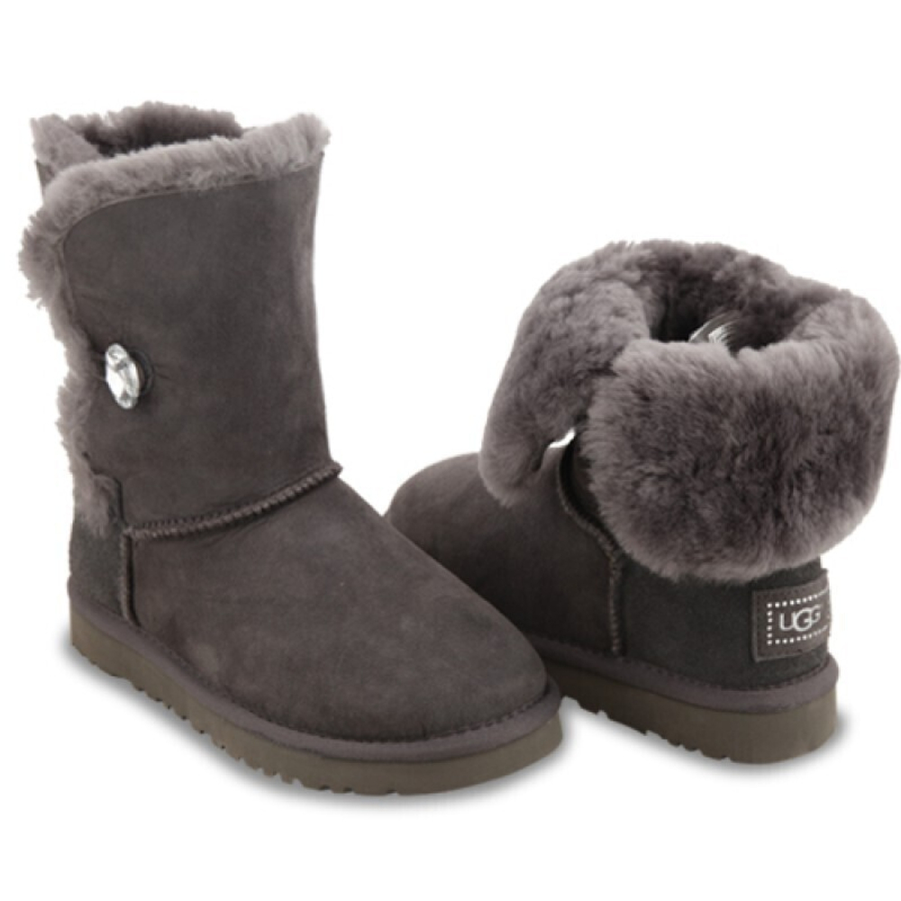 Угги Bailey Button Bling Grey