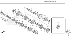 14T rubber. 23801-KYJ-940. SPROCKET COMP., DRIVE (14T). With rubber dumper