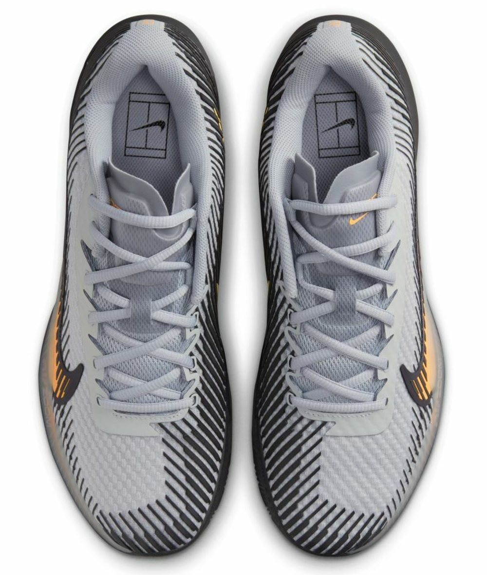 Мужские кроссовки теннисные Nike Zoom Vapor 11 Clay - wolf grey/laser orange/black