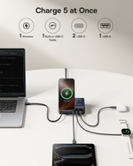 Зарядное устройство Baseus NOMOS 5-in-1 USB Type-C, USB черный