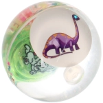 Мяч 6,5 см «Динозаврики» (попрыгун с водой и подсветкой) СТИКЕР НА ВЛОЖЕНИЕ