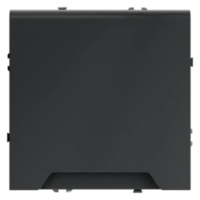 Розетка встраиваемая VOLTUM S70 с заземлением, защитными шторками и крышкой 16А, (графит)