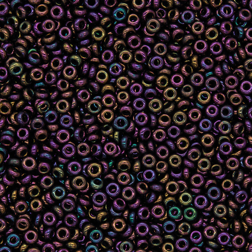 Японский бисер TOHO Demi 11/0 (№85), металлизированный, непрозрачный глянцевый