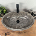 Раковина из мрамора Erozy Grey EM-64668 61*42*15 0189