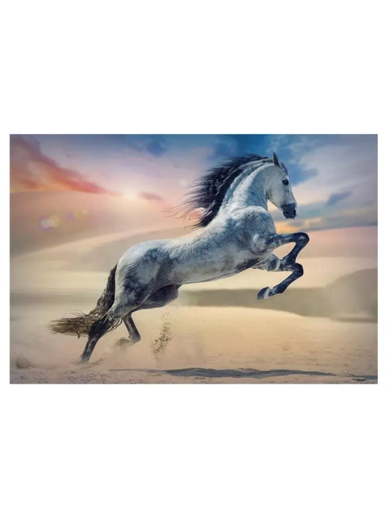 Пазлы для детей и взрослого 1000 элементов Могучая лошадь