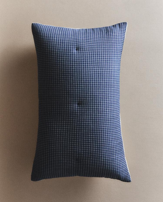 ZARA HOME ДЕТСКАЯ СТЕГАНАЯ НАВОЛОЧКА, СИНИЙ