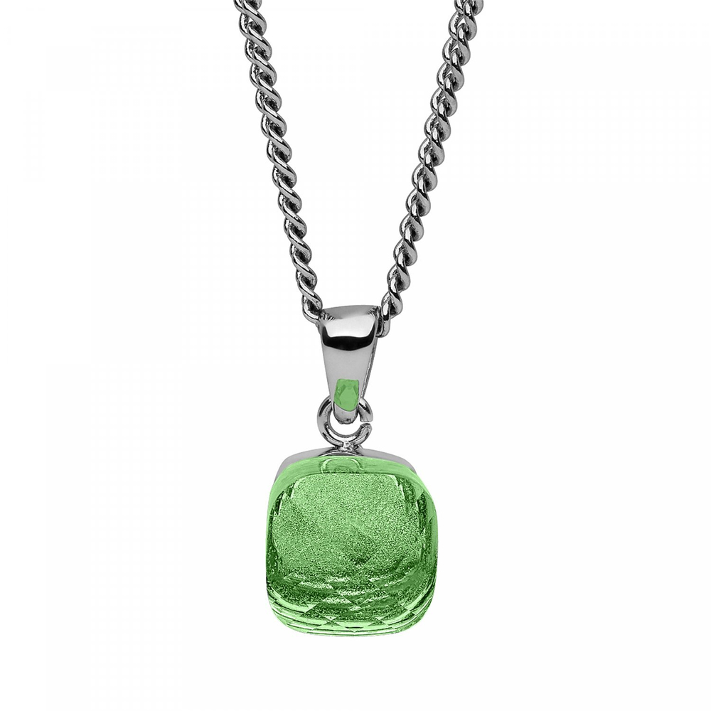 Колье Qudo Firenze peridot 400159.1 G/S цвет серебряный, зеленый