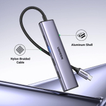 Конвертер USB 3.1 Type C на HDMI/USB 2.0x2/USB 3.0x1/Type C PD 100W UGREEN 15495