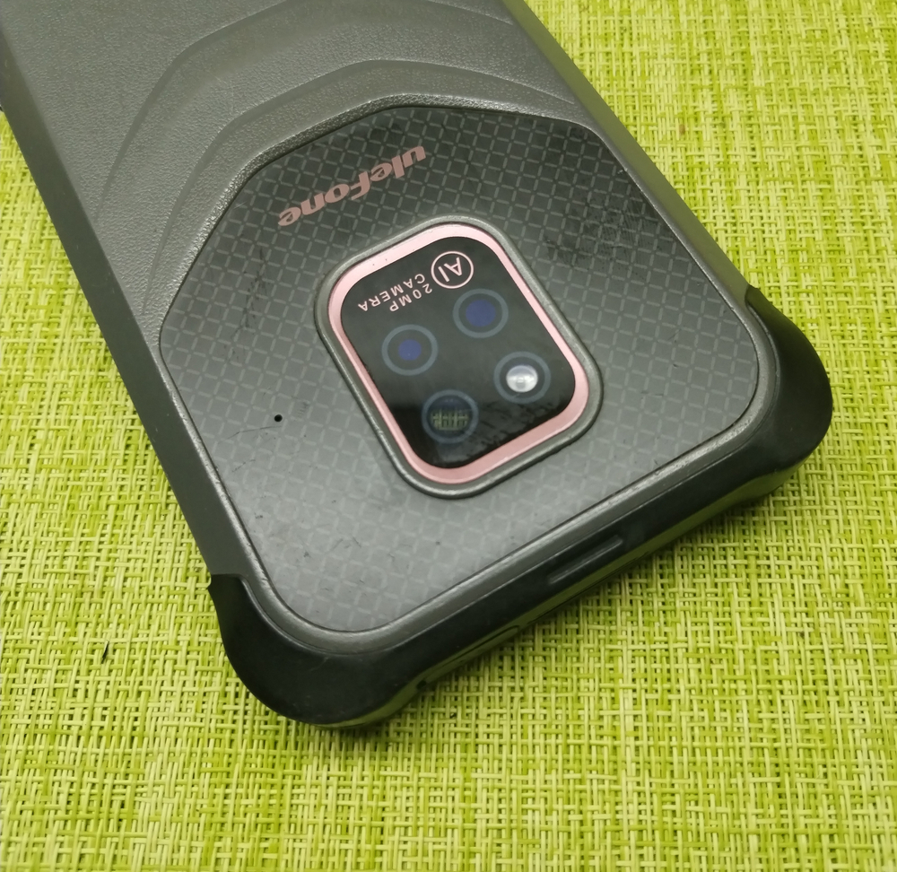 Ulefone Power Armor 14 Pro - задняя крышка (корпус) со стеклом камеры + антенна NFC+ антенна беспроводной зарядки + динамик слуховой верхней (ORIG-SP)