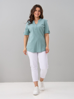 Блузка БЛ-122/фламли-шалфей