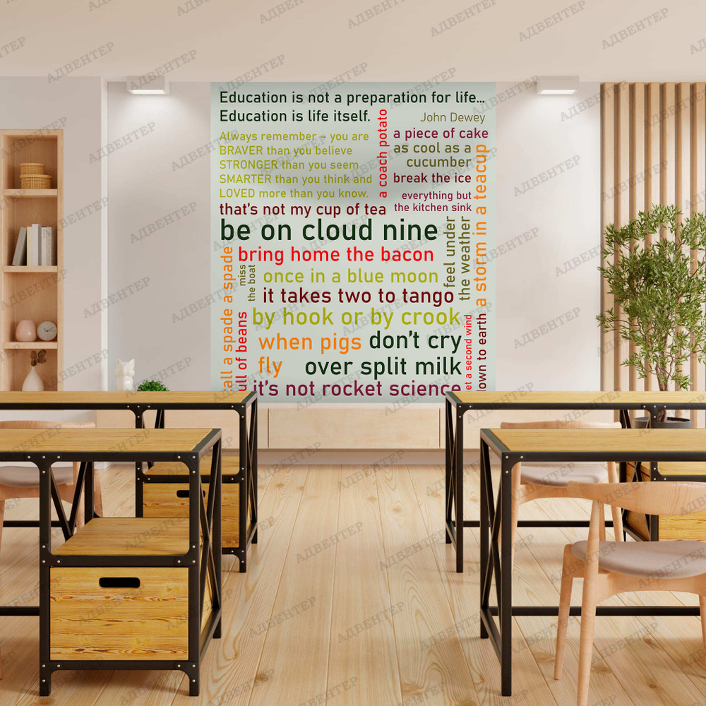 Фотообои Слова для кабинета английского языка 630