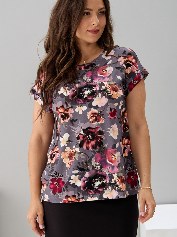 Футболка Фв-104/цветы-богемия