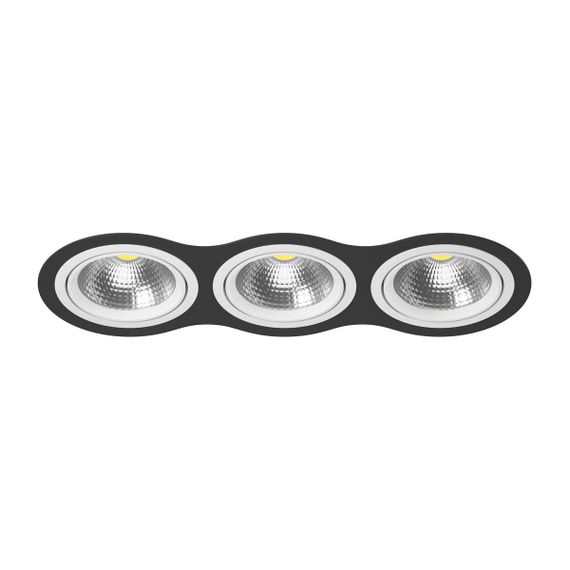 Комплект из светильника и рамки Lightstar Intero 111 (217937+217906+217906+217906) i937060606