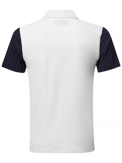 Мужское теннисное поло Hydrogen Tech Zipped Polo - белый