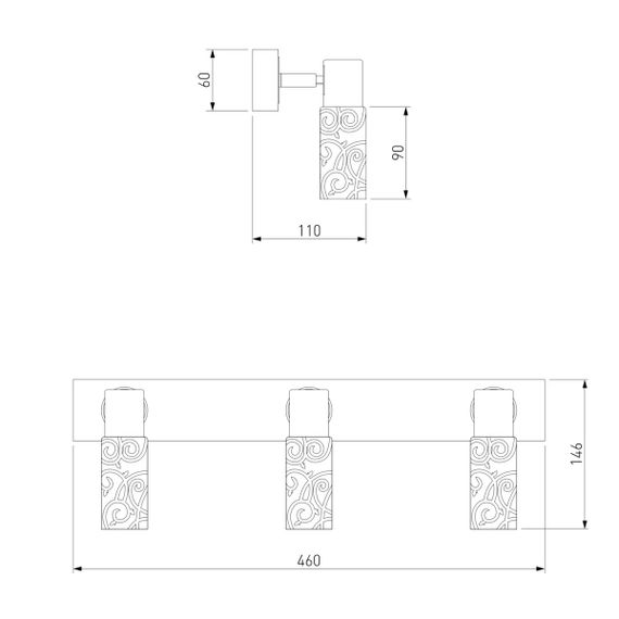 Спот Eurosvet 21130/3 хром/венге