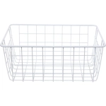 Корзина металлическая универсальная «ФАРГО», цвет белый, 28*21.5*12см (лейбл)