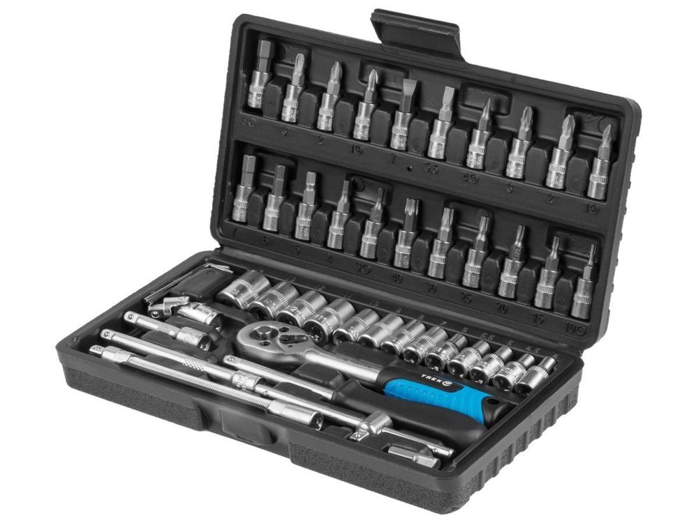 Набор головок и бит 46 предметов TREK (1/4", 6 граней )