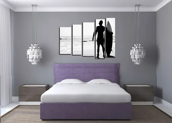 Модульная картина "Сёрфинг"