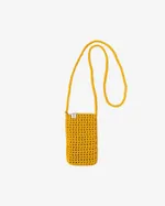 Вязаная сумочка FOS Горчичный