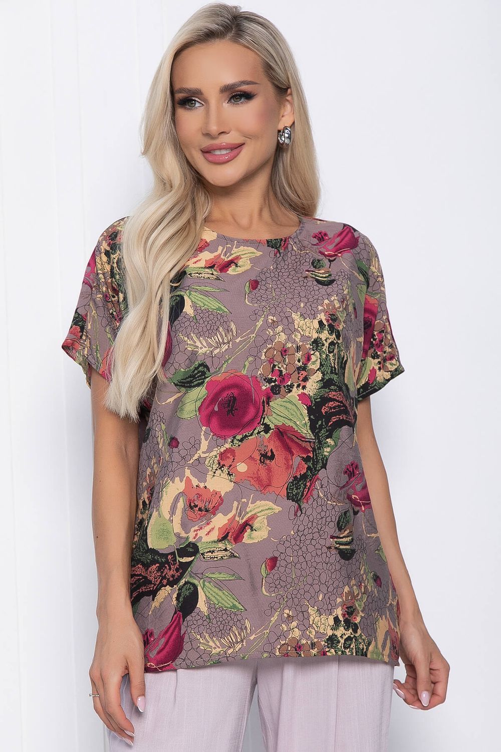 Костюм Розовый вечер (мультиколор/пудра) К10855 LT Collection