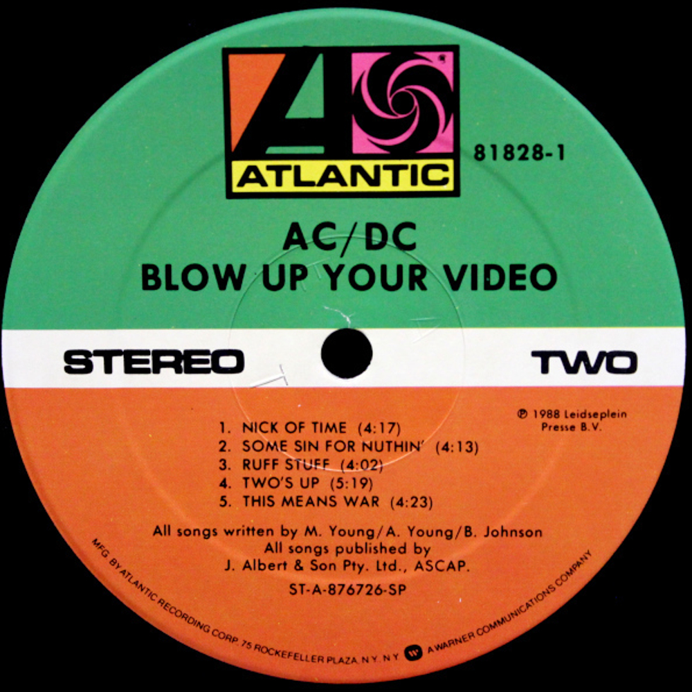 AC/DC / Blow Up Your Video (LP)