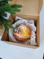 Шар стеклянный "Исакиевский собор",  ручная роспись