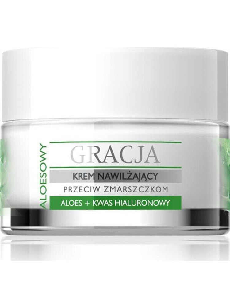 Gracja Aloes + Kwas hialuronowy Przeciwzmarszczkowy krem nawilżający 50ml