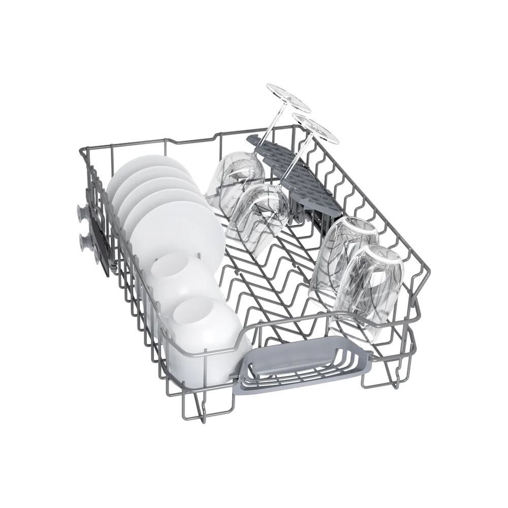 Встраиваемая посудомоечная машина Bosch SPV4HMX10E, узкая, 10 комплектов, 6 программ, защита от протечек, белая