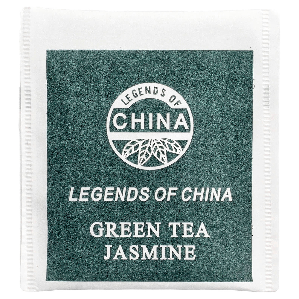 Uncle Lee's Tea, легенды Китая, зеленый чай, жасмин, 100 чайных пакетиков в индивидуальной упаковке, 160 г (5,64 унции)