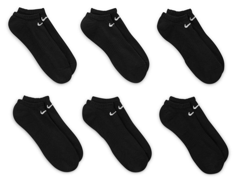 Теннисные носки Nike Everyday Cushioned Socks 6P - черный
