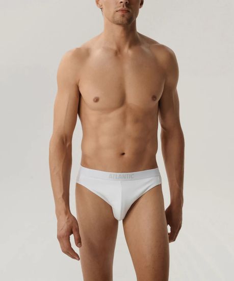 Мужские трусы (3шт) спорт Atlantic 3MP-094, белый